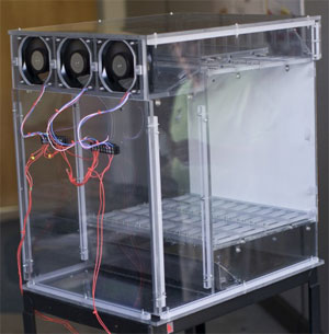 Clear Enclosure for Air Flow Testing
